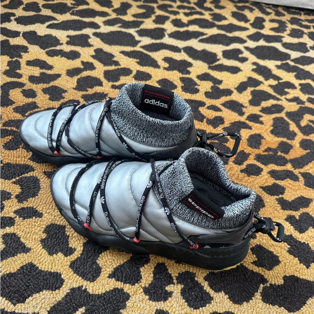 Adidas Gray Knit Sneakers - Picture 3 of 5